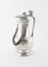Covered Flagon with Chain, c. 1845, Giovanni del Barba, Swiss, active first half 19th century,