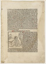 Saint Otilia from Plenarium, Plate 27 from Woodcuts from Books of the 15th Century, c. 1483,