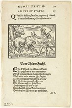 Schöne Figuren vor alle Fabeln Esopi (Aesop’s Fables), plate eleven from Woodcuts from Books of the