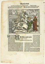 Illustration from Virgilius Opera, plate fourteen from Woodcuts from Books of the XVI Century,