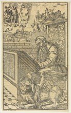 Saint Mark from Latin Bible, plate 28 from Woodcuts from Books of the XVI Century, 1541, portfolio