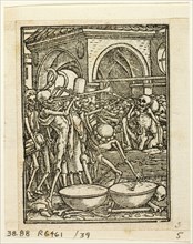 Dance of Death, plate 39 from Woodcuts from Books of the XVI Century, 1567, assembled into