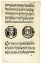 Medallion Portraits of Henry and Margaret of Navarre (recto) and Portraits of Barbarossa and of
