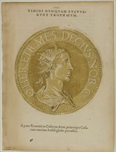 Emperor Decius from Icones Imperatorum Romanorum, plate 60 from Woodcuts from Books of the XVI