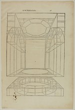 Architectural Drawing from Le livre d’ Architecture, plate 68 from Woodcuts from Books of the XVI