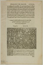 Leaf from Amadis de Gaule, plate 71 from Woodcuts from Books of the XVI Century, 1560, assembled