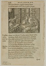 Illustration from Metamorphosis by Ovidius, plate 72 from Woodcuts from Books of the XVI Century,