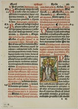 A Bishop from Breuiarium iuxta ritu predicatorum, plate 83 from Woodcuts from Books of the XVI