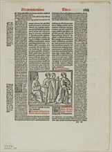 Illustration from Sextus decretalium liber by Bonifce VIII, plate 84 from Woodcuts from Books of