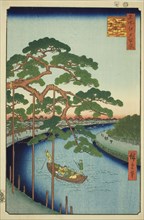 The Five Pines on the Onagi River (Onagigawa Gohonmatsu), from the series One Hundred Famous Views