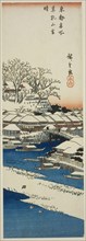 Clear Weather after Snow at Matsuchi Hill (Matsuchiyama no yukibare), from the series Famous Views