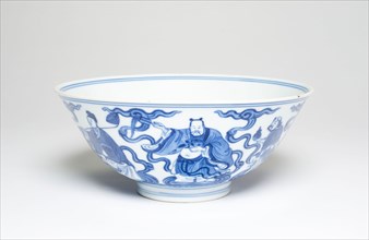 Bowl with the Eight Immortals, Qing dynasty (1644–1911), Qianlong reign mark and period