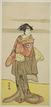 The Actor Iwai Hanshiro IV as Hitomaru Disguised as the Geisha Oshun in the Play Edo no Hana Mimasu