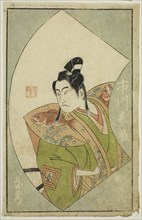 The Actor Ichikawa Haruzo II, from A Picture Book of Stage Fans (Ehon butai ogi), 1770, Ippitsusai