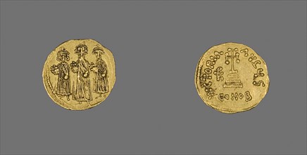 Solidus (Coin) of Heraclius, 638/641, Byzantine, minted in Constantinople (now Istanbul), Byzantine