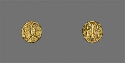 Solidus (Coin) of Constantine IV Pogonatus, AD 670/680, Byzantine, Byzantine Empire, Gold, Diam. 1