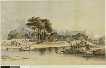 Environs of Windsor Castle, n.d., Thomas Shotter Boys, English, 1803-1874, England, Watercolor,