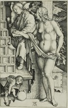 The Temptation of the Idler (The Dream of the Doctor), c. 1498, Albrecht Dürer, German, 1471-1528,