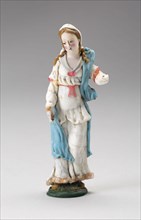 Young Woman, 18th century, Nevers, France, Glass, lampwork (verre de Nevers), metal armature, H. 9