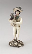 Boy with a Vase, Late 18th century, Nevers, France, Glass, lampwork (verre de Nevers), metal