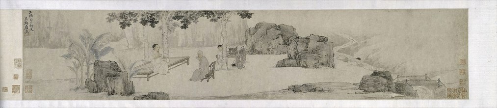 Tea Drinking Under the Wutong Tree, Ming dynasty (1369–1644), 1509, Tang Yin (??), Chinese,