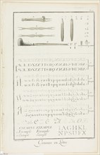 Letter Engraving, 1762/77, Aubin (French, c. 1701-1800), published by J. A. Defehrt (French, c.