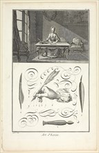 Art of Writing, from Encyclopédie, 1760, A. J. Defehrt (French, active 18th century), published by