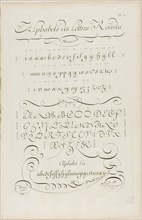 Round Letters of the Alphabet, from Encyclopédie, 1760, Aubin (French, active 18th century), after