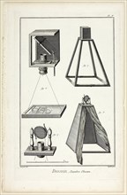 Design: Camera Obscura, from Encyclopédie, 1762/77, A. J. Defehrt (French, active 18th century),