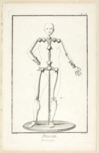 Design: Mannequin, from Encyclopédie, 1762/77, Benoît-Louis Prévost (French, c. 1735-1809), after