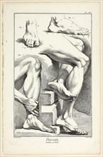 Design: Legs and Feet, from Encyclopédie, 1762/77, Benoît-Louis Prévost (French, c. 1735-1809),