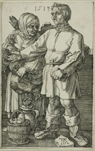 The Peasant and His Wife at Market, 1519, Albrecht Dürer, German, 1471-1528, Germany, Engraving in