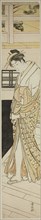 Courtesan Descending Stairs, c. 1783, Torii Kiyonaga, Japanese, 1752-1815, Japan, Color woodblock