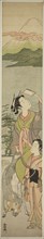 Parody of Ariwara no Narihira’s journey to the east, c. early 1770s, Masunobu, Japanese, active c.