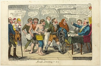 Irish Decency ! ! ! no. 2, published August 30, 1819, George Cruikshank (English, 1792-1878),
