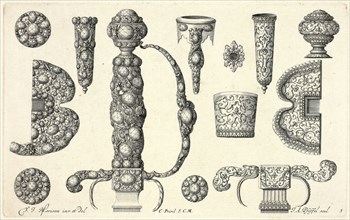 Designs for Jewelry, before 1697, Joannes Andreas Pfeffel I (German, 1674-1748), after Friedrich