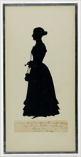 Miss Cecilia Clifton, December 18, 1840, Auguste Edouart, French, 1789-1861, France, Cut paper