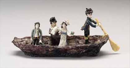 The Boating Party, Early to mid 19th century, Nevers, France, Glass, lampwork (verre de Nevers),