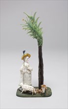 Shepherdess Under a Tree, Late 18th century, Nevers, France, Glass, lampwork (verre de Nevers),