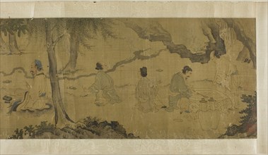 The Orchid Pavilion Gathering, Qing dynasty (1644–1911), 19th century, Chinese, China, Handscroll,