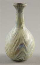 Bottle, 1st century BC, Roman, Levant or Syria, Syria, Glass, blown technique, H. 9.2 cm (3 5/8 in