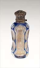 Scent Bottle, c. 1840/50, Bohemia, Czech Republic, Bohemia, Glass, cut and colored with metal
