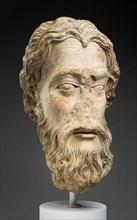 Head of an Apostle, About 1210, French, Paris, French, Limestone, H: 43 cm (17 in.)