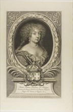 Marie Jeanne Baptiste de Savoye, 1678, Robert Nanteuil, French, 1623-1678, France, Engraving on