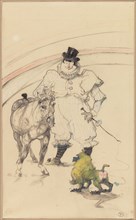 At the Circus: Trained Pony and Baboon, 1899, Henri de Toulouse-Lautrec, French, 1864-1901, France,