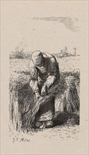Woman Pulling Flax, 1853, after drawing made in 1852, Jacques Adrien Lavieille (French, 1818-1862),