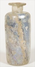 Flask, 2nd century AD, Roman, Syria, Glass, 11 × 4.9 × 4.9 cm (4 3/8 × 1 7/8 × 1 7/8 in.)