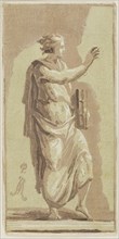 Young Man Standing, 1721, Conte Anton Maria Zanetti, Italian, 1680–1767, Italy, Chiaroscuro woodcut