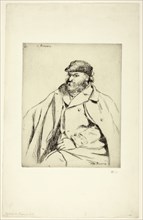 Paul Cézanne, 1874, printed 1920, Camille Pissarro, French, 1830-1903, France, Etching in black on