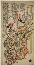 Two Lovers, Oshichi and Kichisaburo, c. 1708, Attributed to Okumura Masanobu, Japanese, 1686-1764,